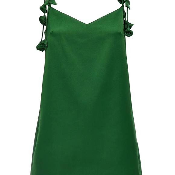 Self-Portrait Flower-Embellished Mini Dress